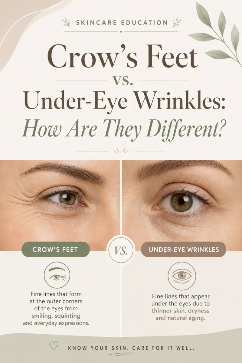 Crow’s Feet vs. Under-Eye Wrinkles: How Are They Different