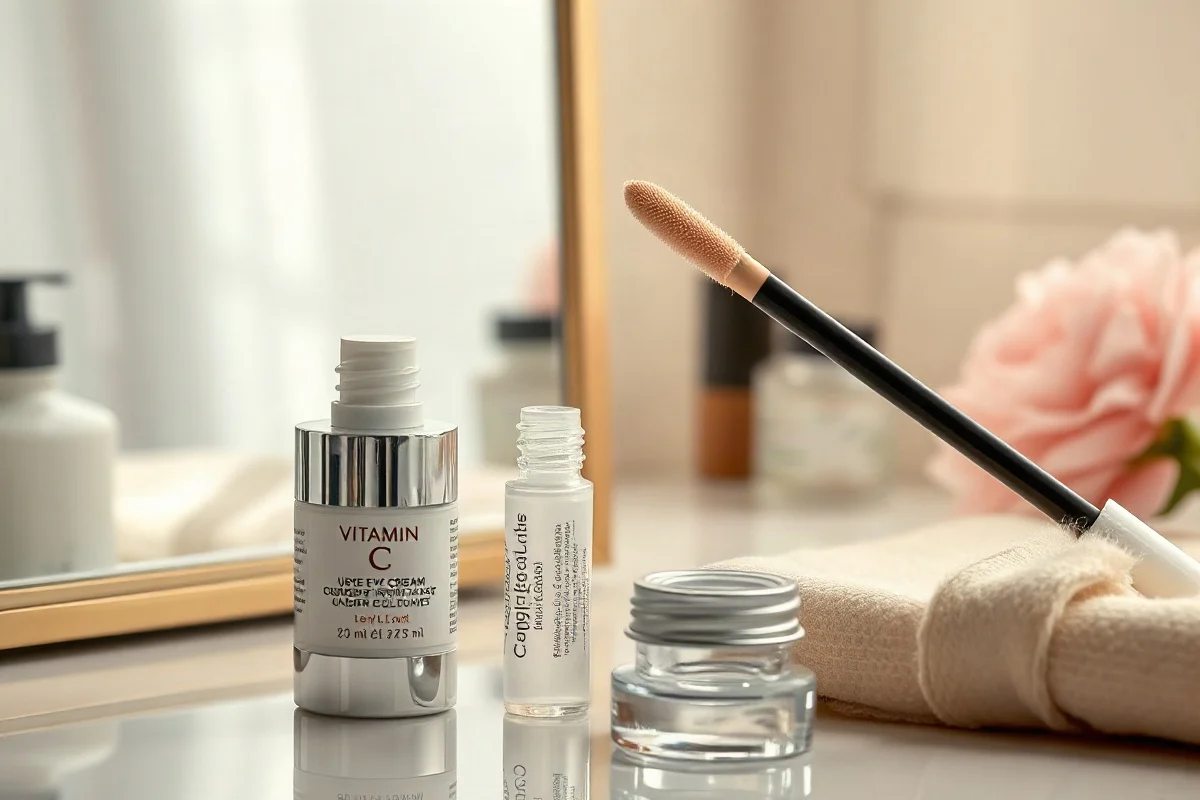 Using Vitamin C Eye Cream Under Concealer