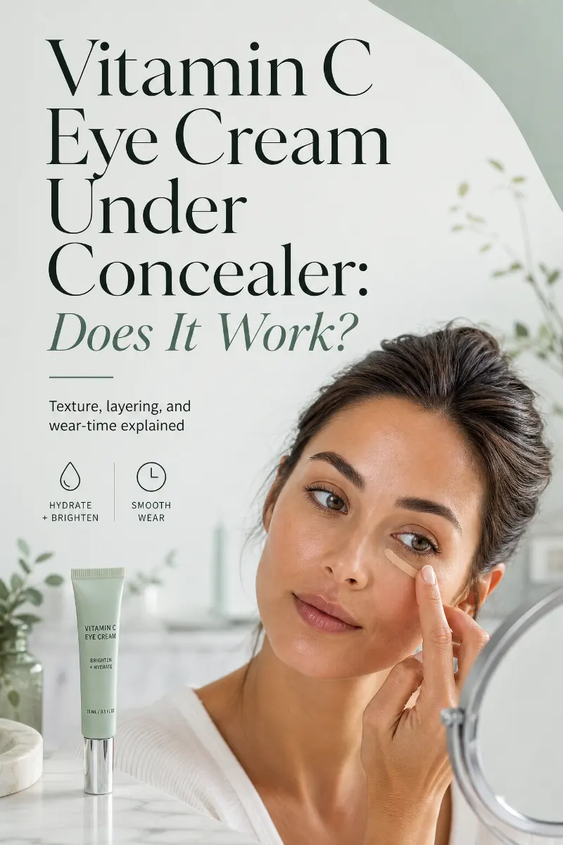 Using Vitamin C Eye Cream Under Concealer