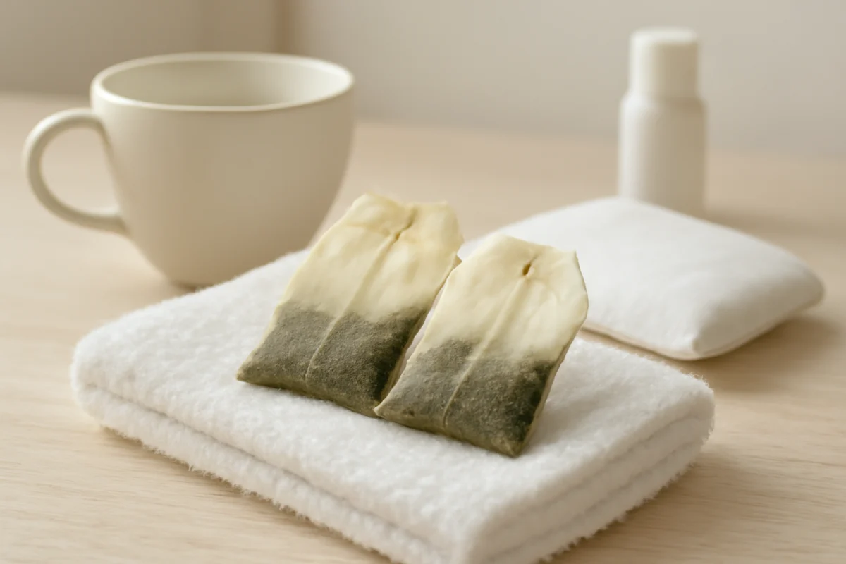 How Green Tea Bags Can Temporarily Reduce Under-Eye Puffiness