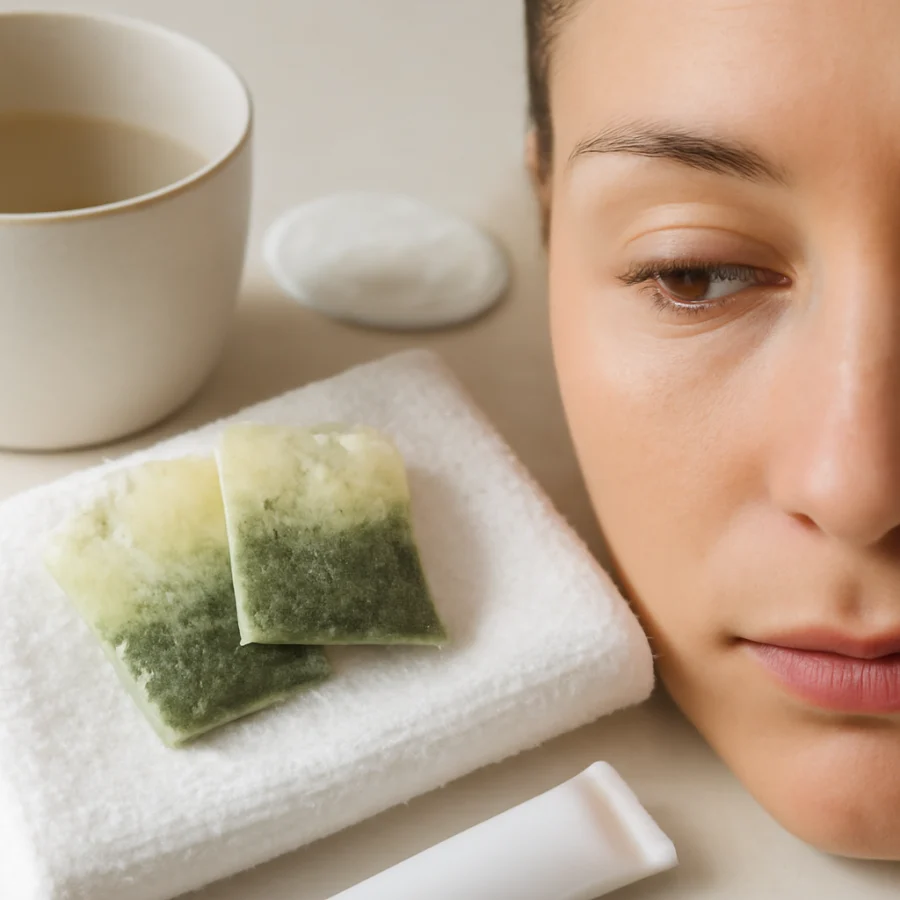 How Green Tea Bags Can Temporarily Reduce Under-Eye Puffiness