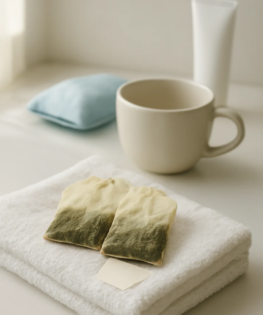 How Green Tea Bags Can Temporarily Reduce Under-Eye Puffiness