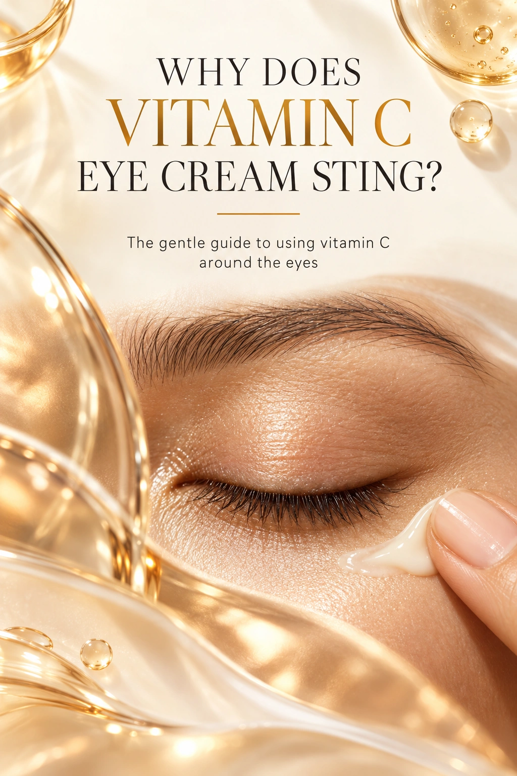 Why Vitamin C Eye Cream Can Sting Around the Eyes
